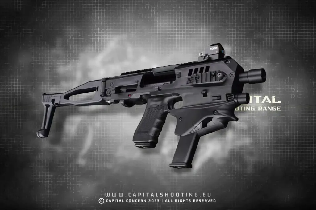 Samopal Glock 17 CAA MCK Konverzní kit pro Budapest Shooting