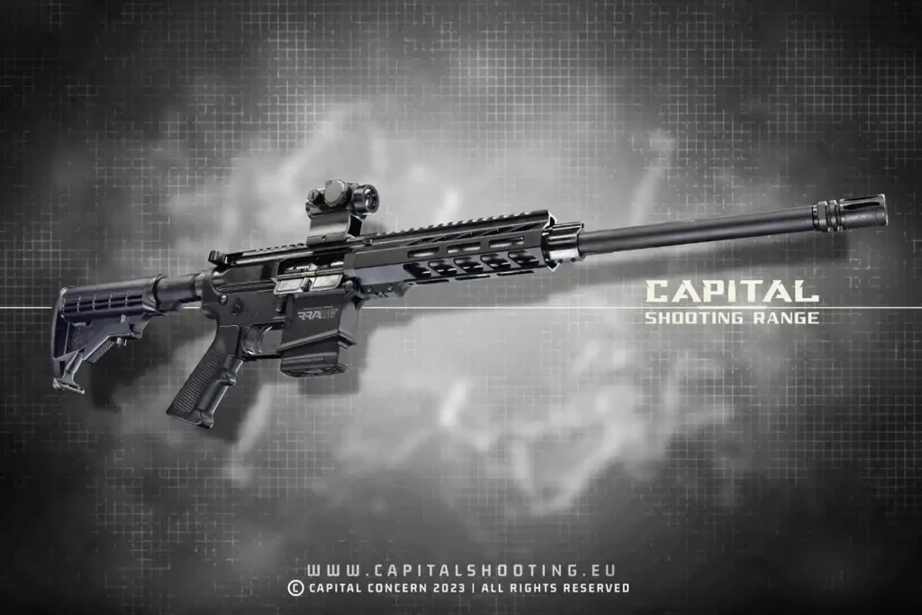 Karabina M4 Carbine Rock River RAGE LAR16 pro Budapest Shooting