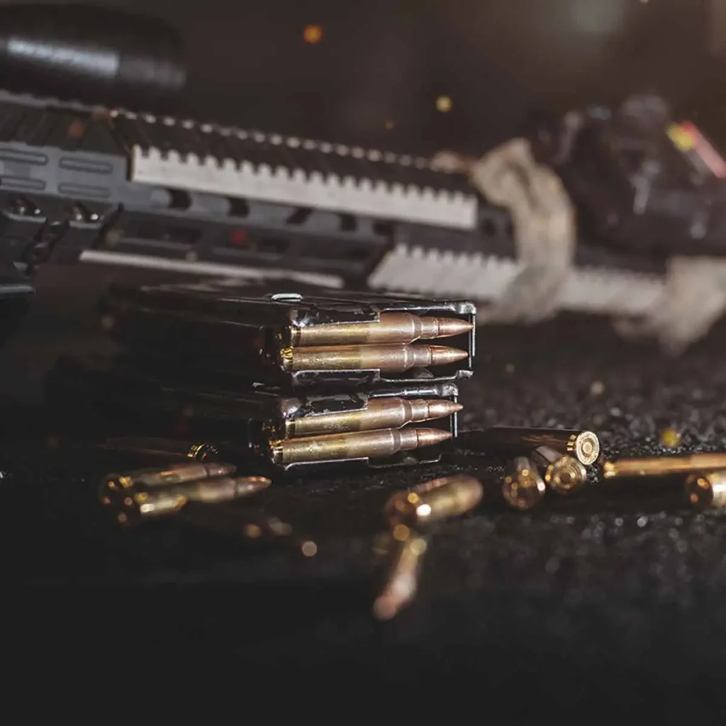 Zásobník a střelivo pro karabinu M4 Carbine pro Budapest Shooting